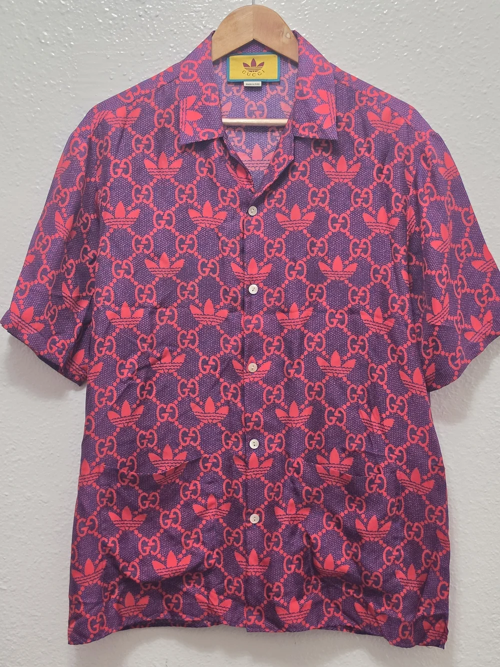 Gucci x Adidas Bowling Shirt, M